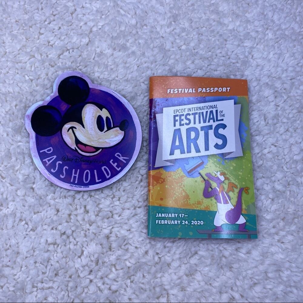 Disney Festival Arts 2020 AP Magnet and Passport